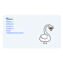 Cygne de Swivvel Cartes De Visite Personnelles