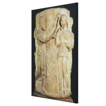 Cylindrical altar depicting sacrifice of Alceste Canvas Prints