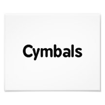 cymbals text black art photo