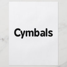 cymbals text black flyer design