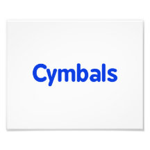 cymbals text blue art photo