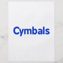 cymbals text blue flyers