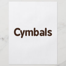 cymbals text brown flyer