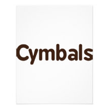 cymbals text brown invites