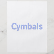 cymbals text cornflower flyer