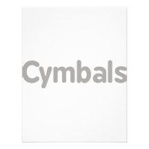cymbals text grey personalized invite