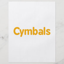 cymbals text orange flyers