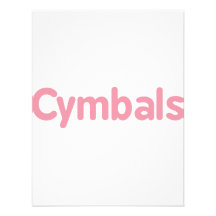 cymbals text pink custom announcements