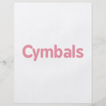 cymbals text pink flyer