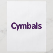 cymbals text purple flyer