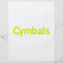 cymbals text yellow flyers