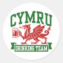 CYMRU Drinking Team Sticker