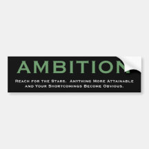 Cynical AMBITION Bumper Sticker