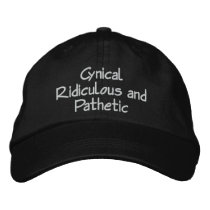 Cynical Ridiculous and Pathetic Cap by CRaP USA Embroidered Baseball Caps