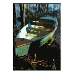 Cypress Lake Rowboat ATC Photo Card Business Card Templates