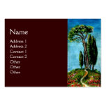 CYPRESS TREES AND MEDITERRANIAN PINE IN TUSCANY BUSINESS CARDS