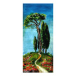 CYPRESS TREES AND MEDITERRANIAN PINE IN TUSCANY CUSTOM INVITATIONS