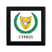 CYPRUS - emblem/flag/coat of arms/symbol/europe Jewelry Box