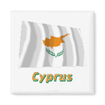 Cyprus Waving Flag with Name