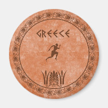 cyrcle greek design fridge magnet