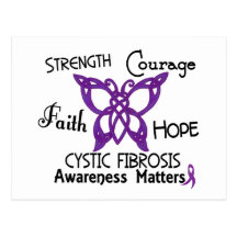 Cystic Fibrosis Celtic Butterfly 3 Post Cards