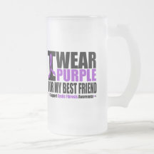 Cystic Fibrosis I Wear Purple For My Best Friend Coffee Mug