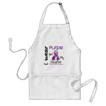 Cystic Fibrosis I Wear Purple For My Daughter 43 Aprons