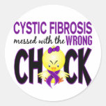 Cystic Fibrosis Messed With The Wrong Chick Stickers
