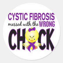 Cystic Fibrosis Messed With The Wrong Chick Stickers