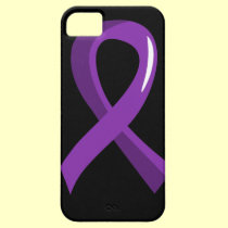 Cystic Fibrosis Purple Ribbon 3 casemate cases