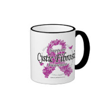 Cystic Fibrosis Ribbon of Butterflies Mug