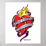 Cystic Fibrosis Tattoo Heart Poster