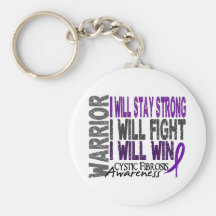 Cystic Fibrosis Warrior Key Chain