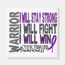 Cystic Fibrosis Warrior Refrigerator Magnet