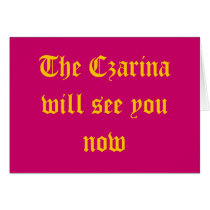 Czarina Greeting Cards