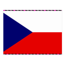 Czech Flag Post Card
