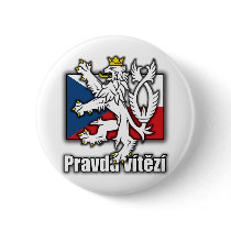 Czech Lion Coat of Arms Flag
