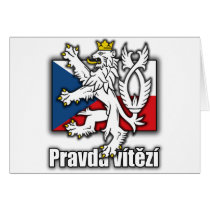 Czech Lion Coat of Arms Flag
