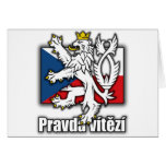 Czech Lion Coat of Arms Flag Cards