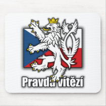 Czech Lion Coat of Arms Flag