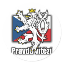 Czech Lion Coat of Arms Flag