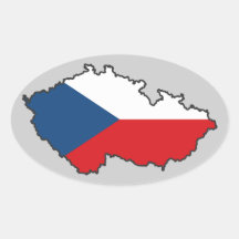 CZECH OVAL STICKER