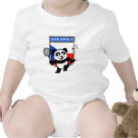 Czech Republic Badminton Panda T Shirt