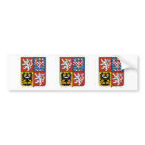 Czech Republic Coat of Arms Bumper Stickers