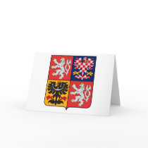 Czech Republic Coat of Arms Greeting Card