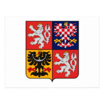 Czech Republic Coat of Arms Postcard