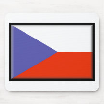 Czech Republic Flag Mousepads