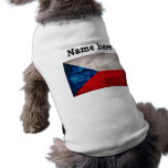 Czech Republic Flag Pet Tee Shirt