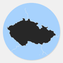 CZECH REPUBLIC ROUND STICKERS