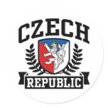 Czech Republic Round Sticker